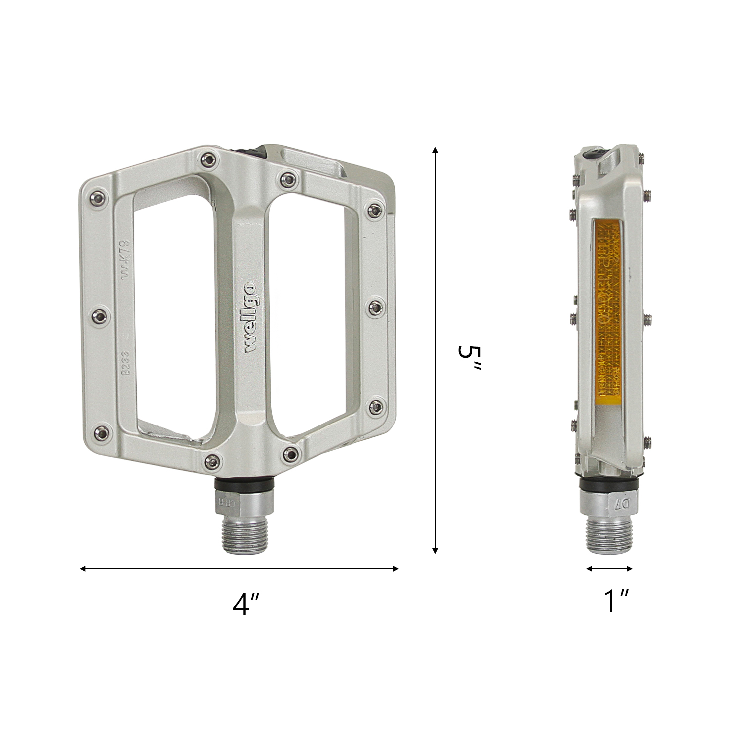 Wellgo B233AL CrMo Spindle 9/16" DU Sealed Bearing Bicycle Bike Pedals